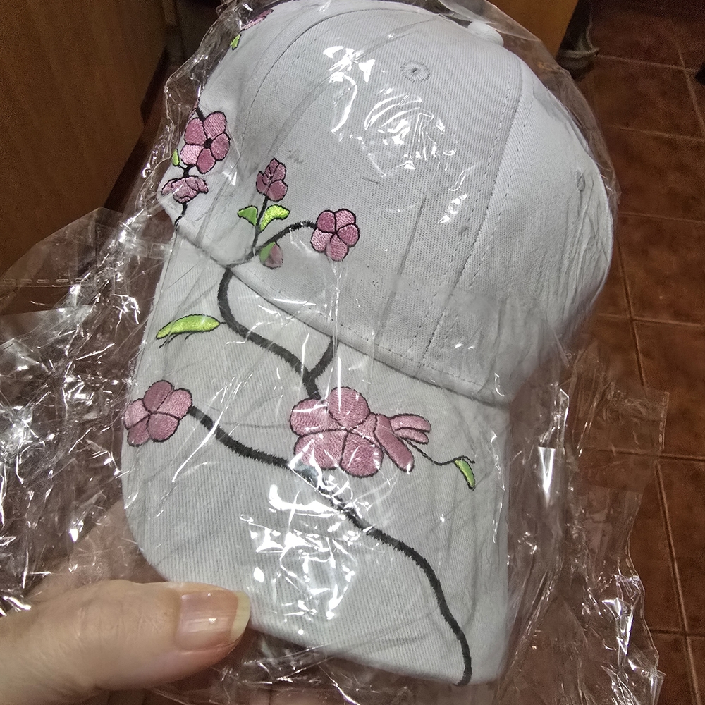 Floral Embroidered Cap